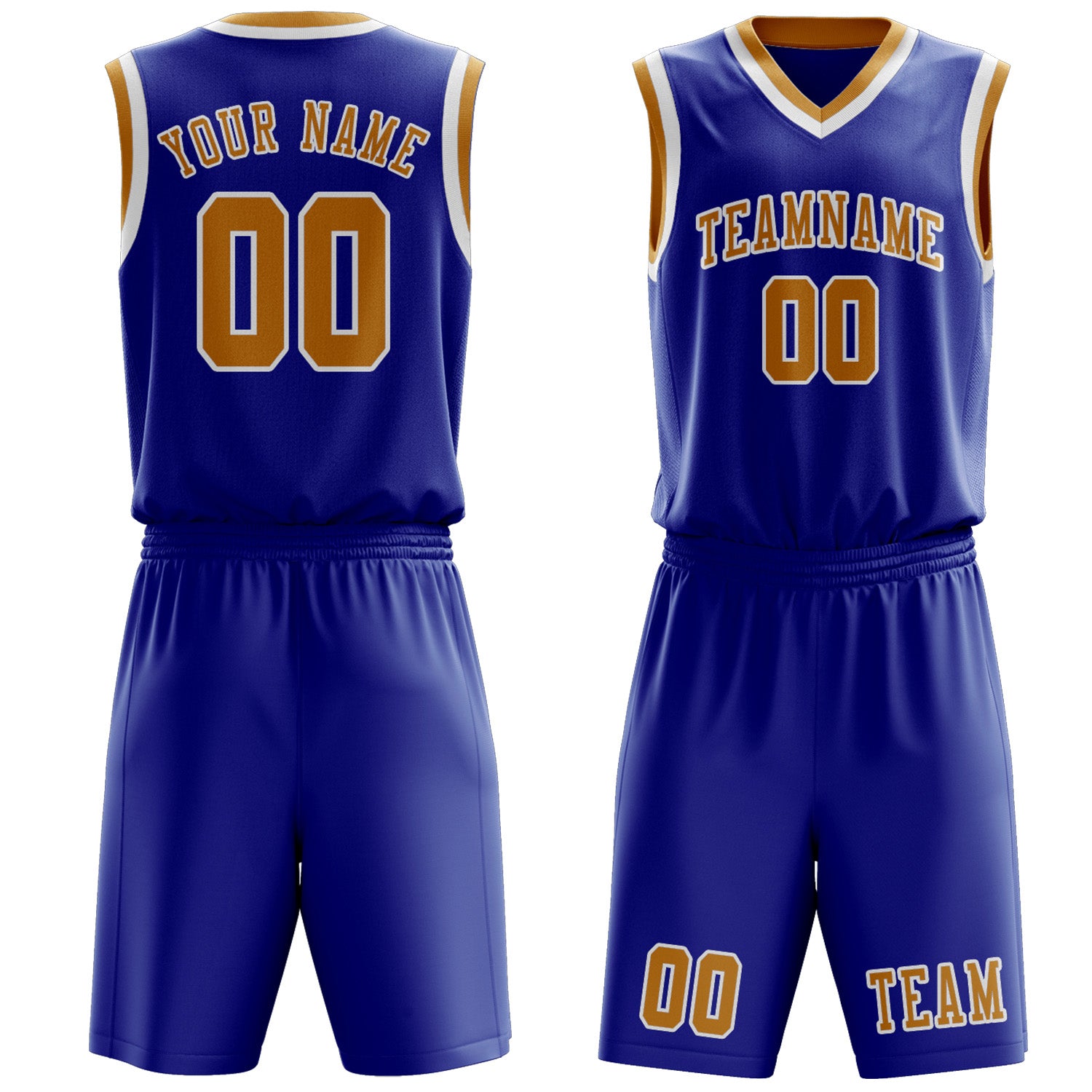 Custom Sky Blue Yellow Basketball Set
