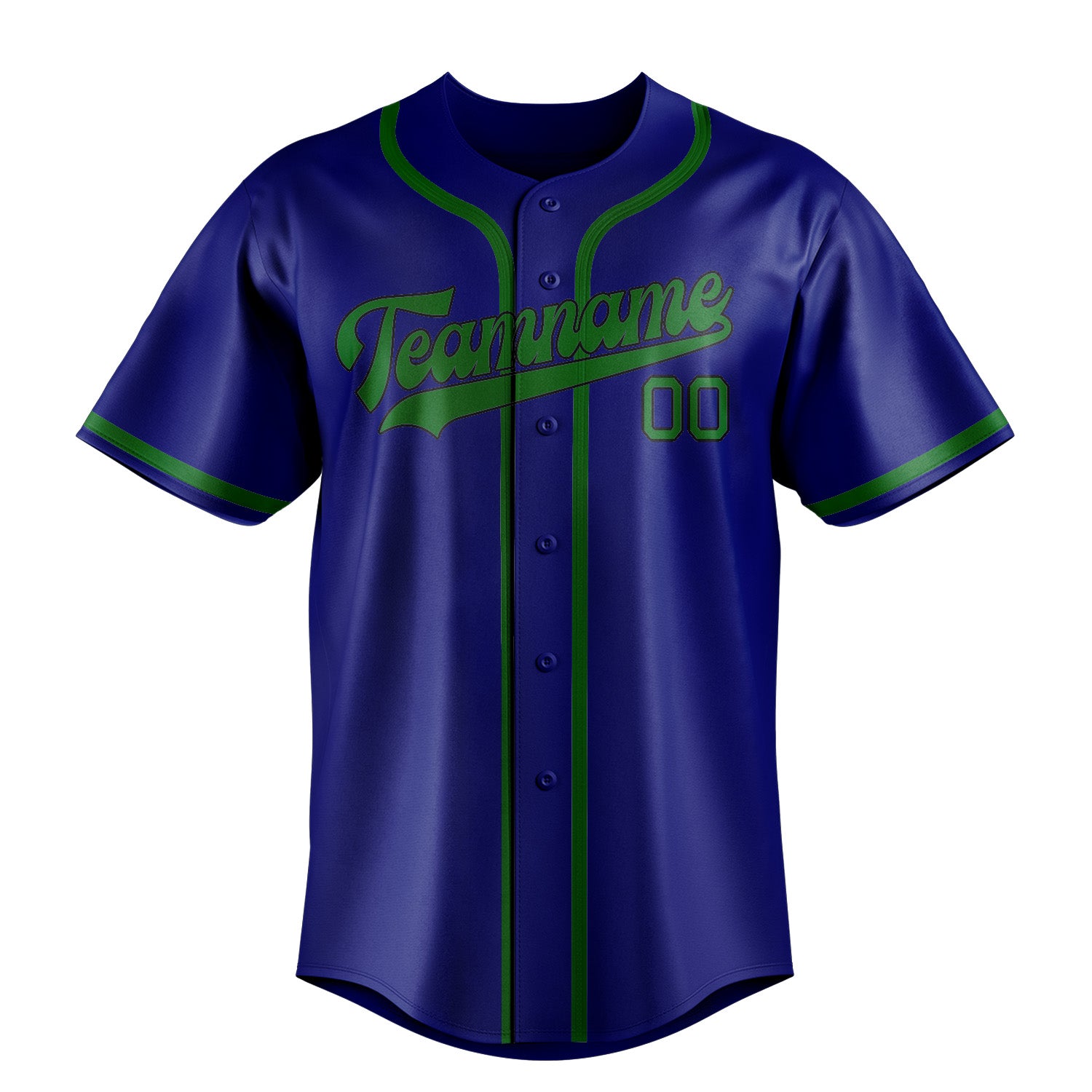 Custom Sky Blue Emerald Green Baseball Jersey