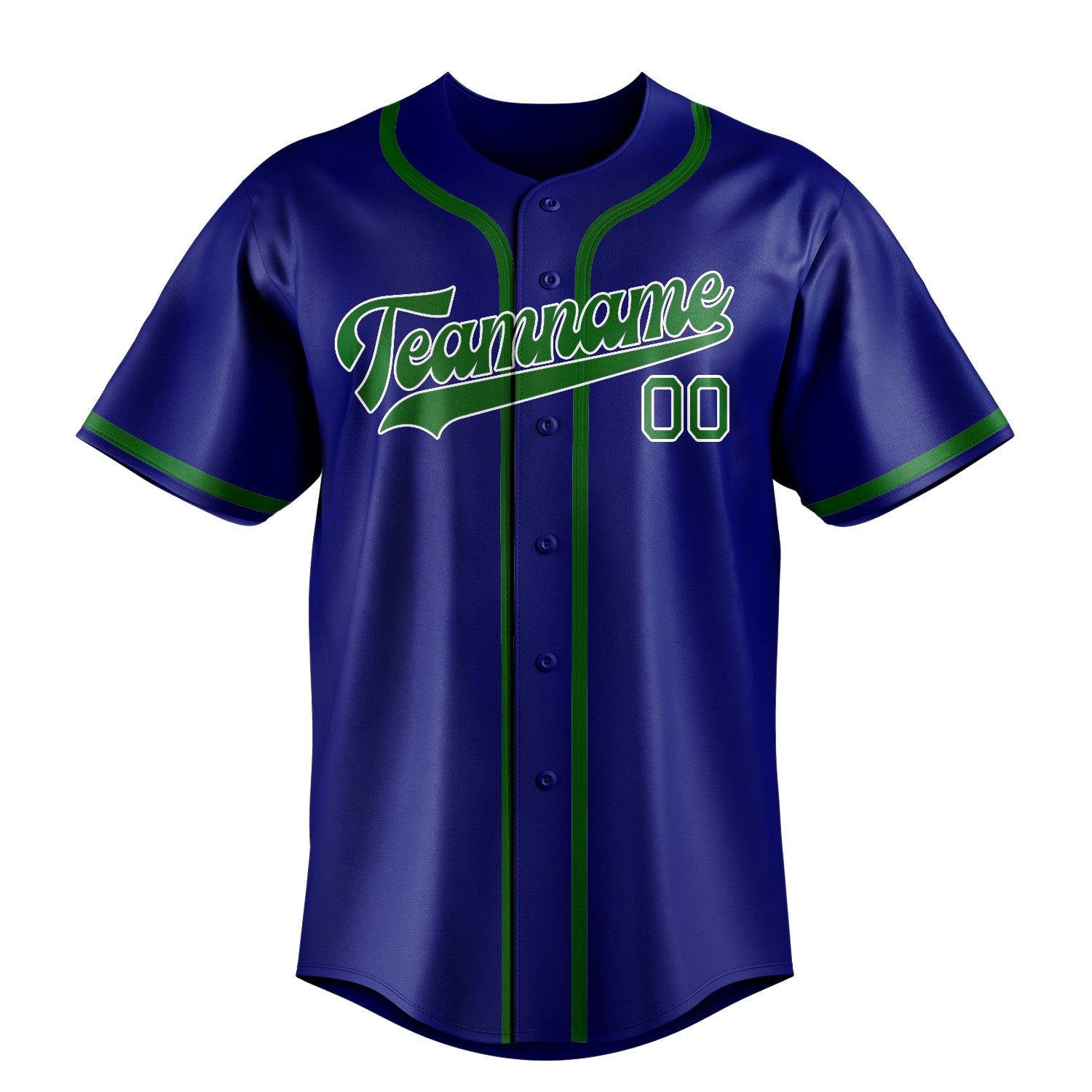 Custom Sky Blue Emerald Green Baseball Jersey