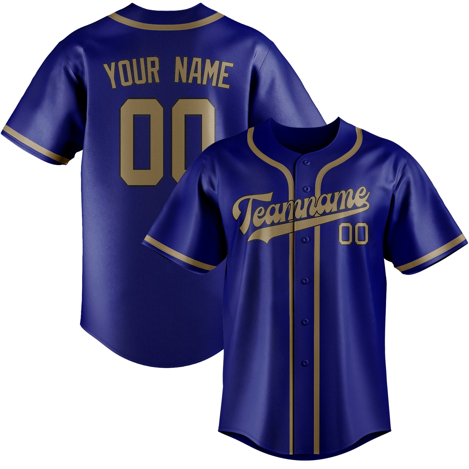 Custom Sky Blue Light Khaki Baseball Jersey