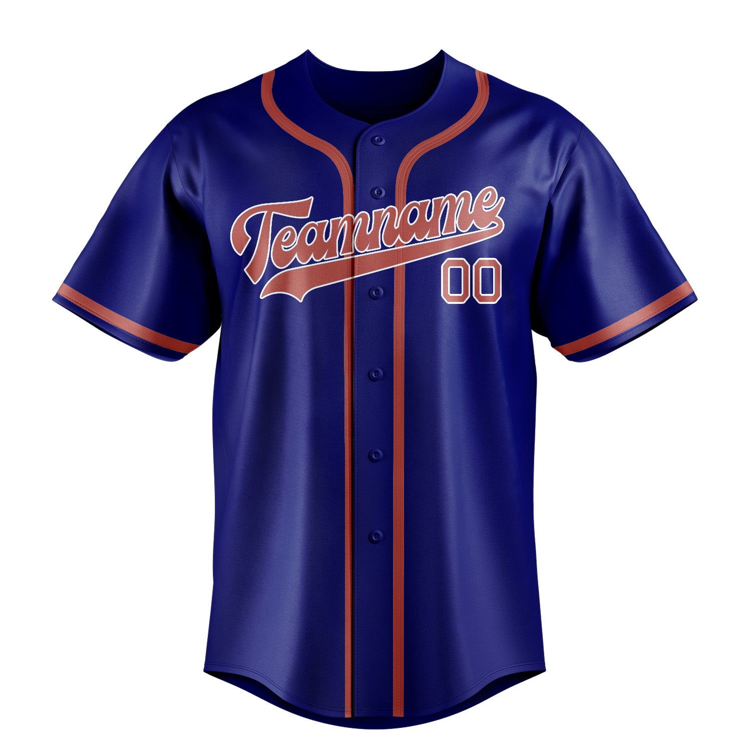 Custom Sky Blue Copper Rose Baseball Jersey