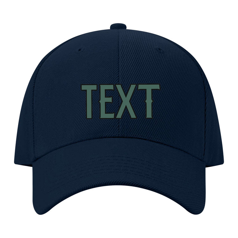 Custom Navy Slate Gray Hat 09B21727