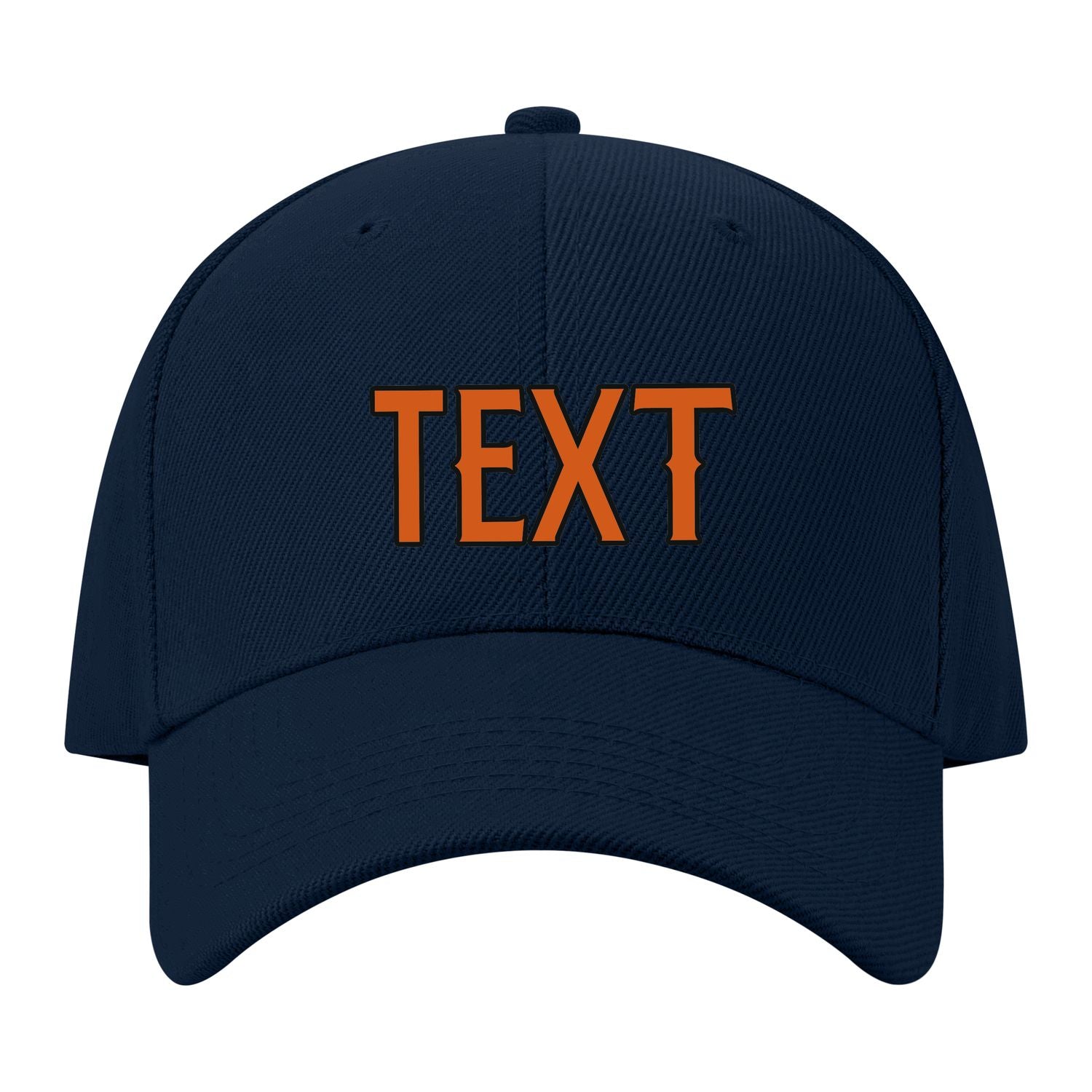 Custom Navy Blue Green Hat 09B21728