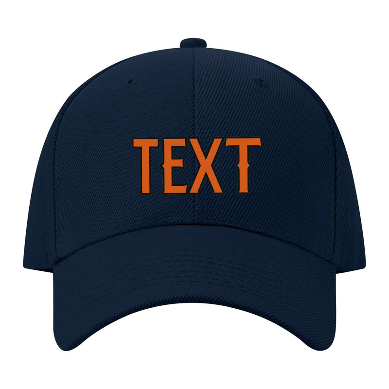 Custom Navy Blue Green Hat 09B21728