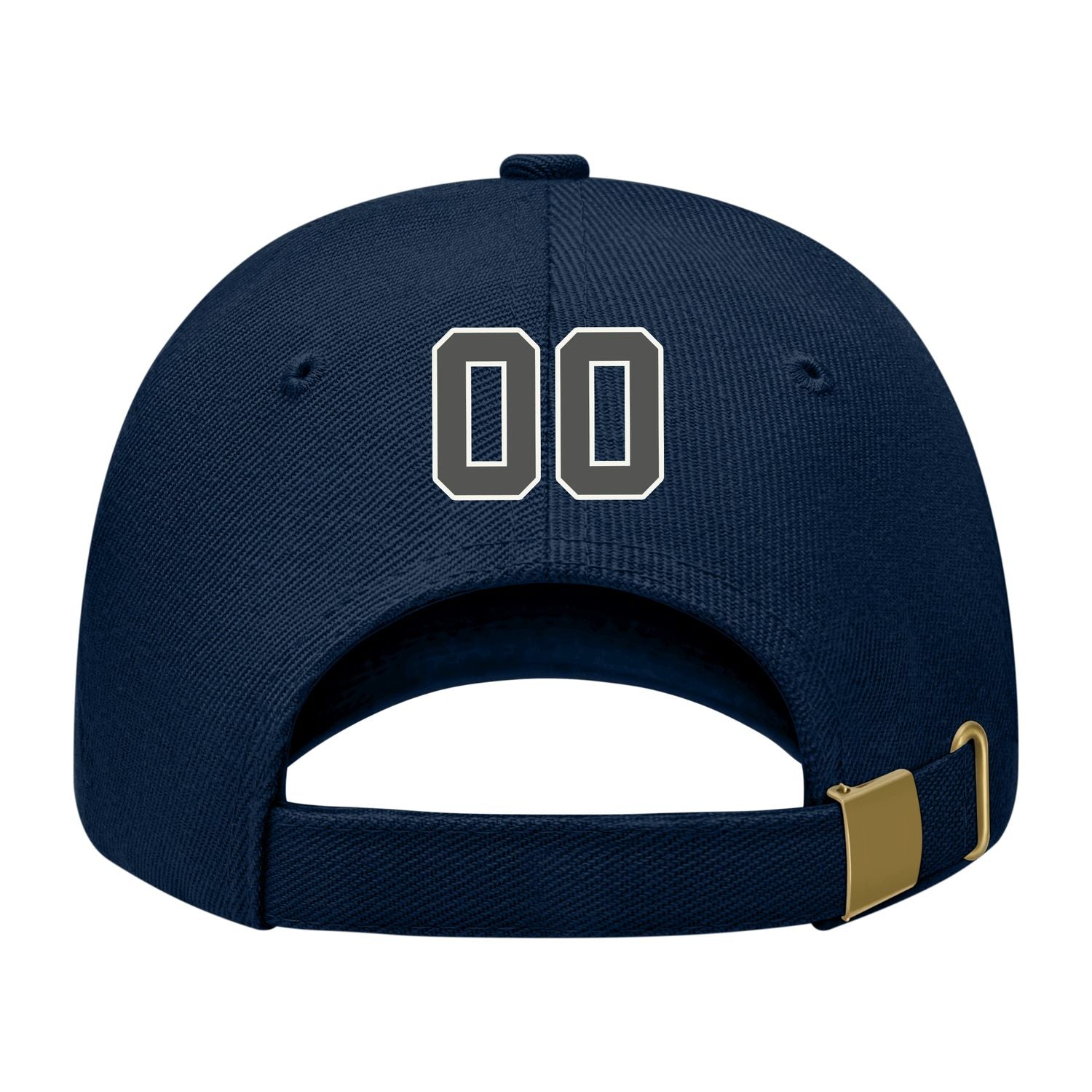 Custom Navy Orange Hat 09B21820