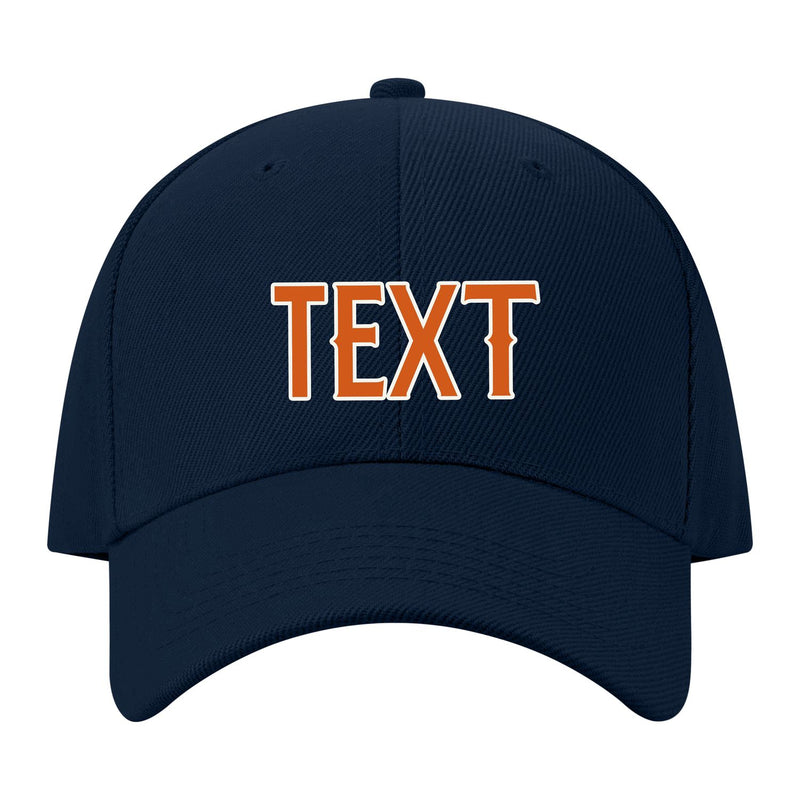 Custom Navy Blue Green Hat 09B21828