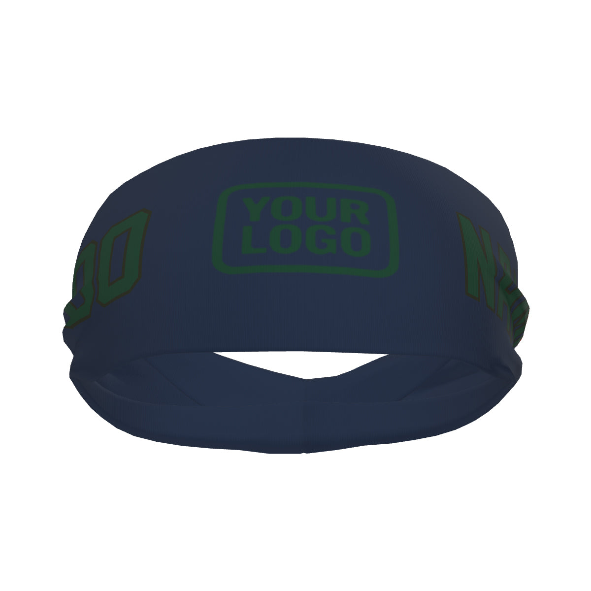 Custom Blue Green Sports headband