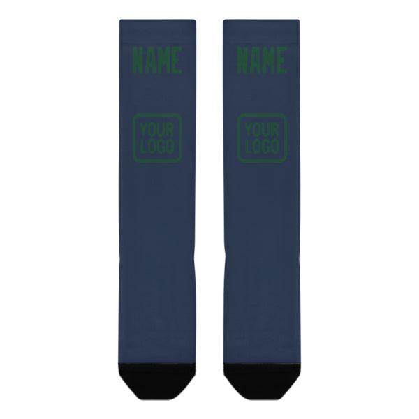 Custom Blue Green Knee-High Sock