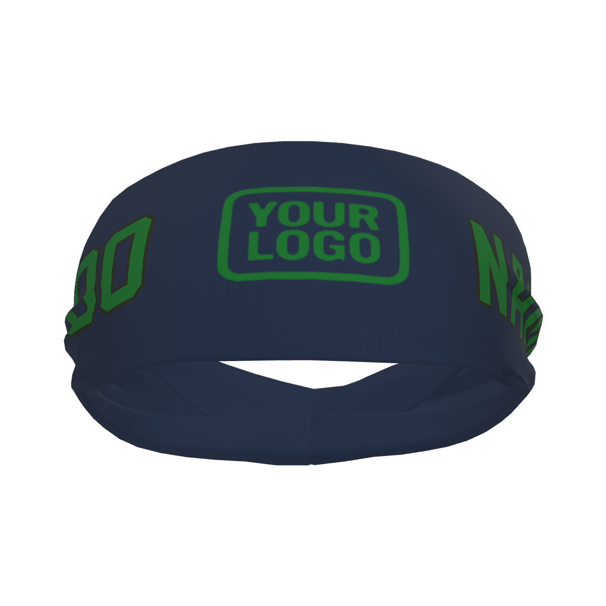 Custom Blue Emerald Green Sports headband