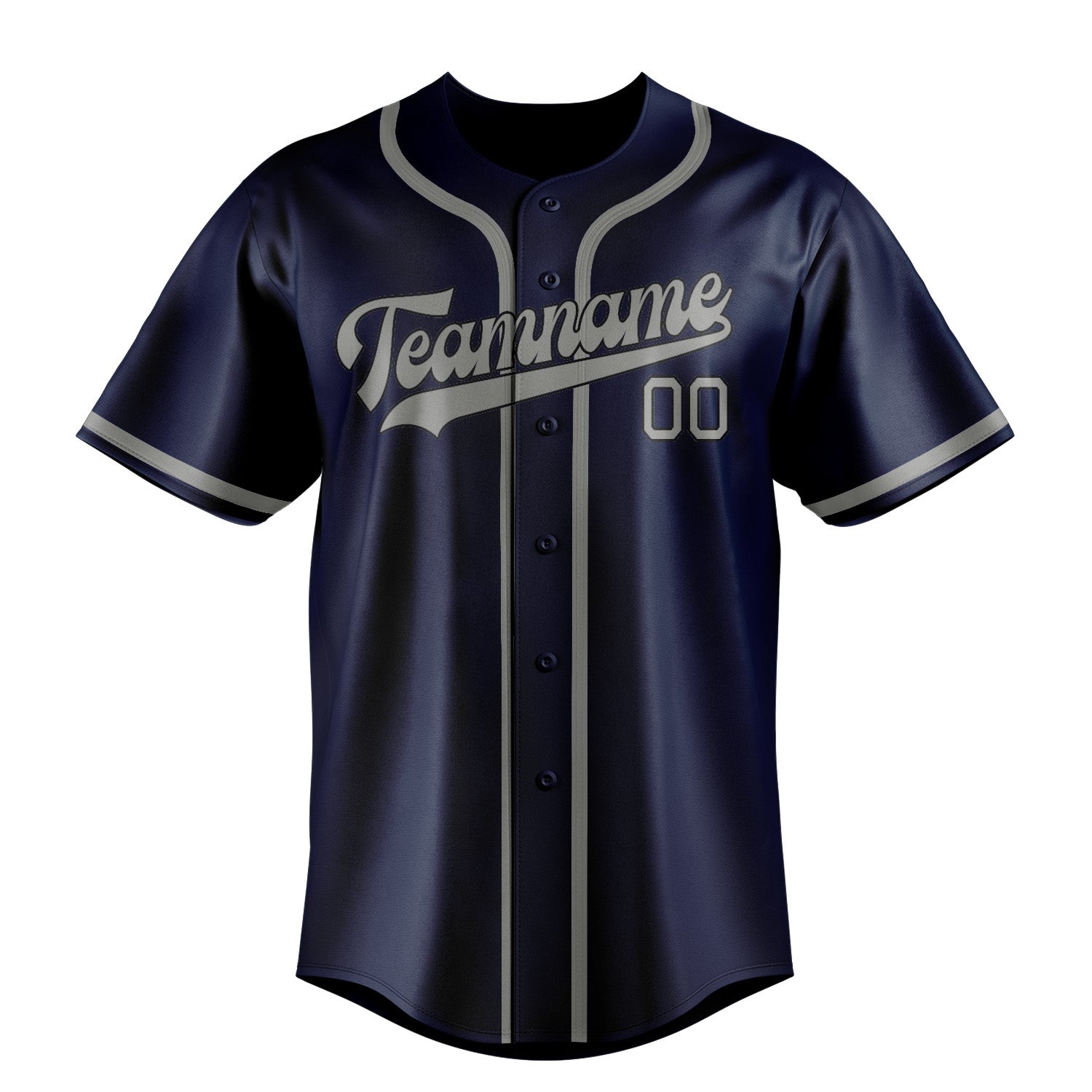 Custom Blue Gray Baseball Jersey