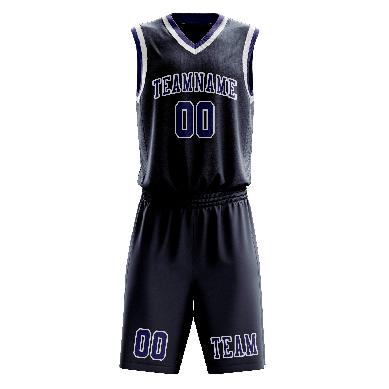 Custom Blue Purple Basketball Set