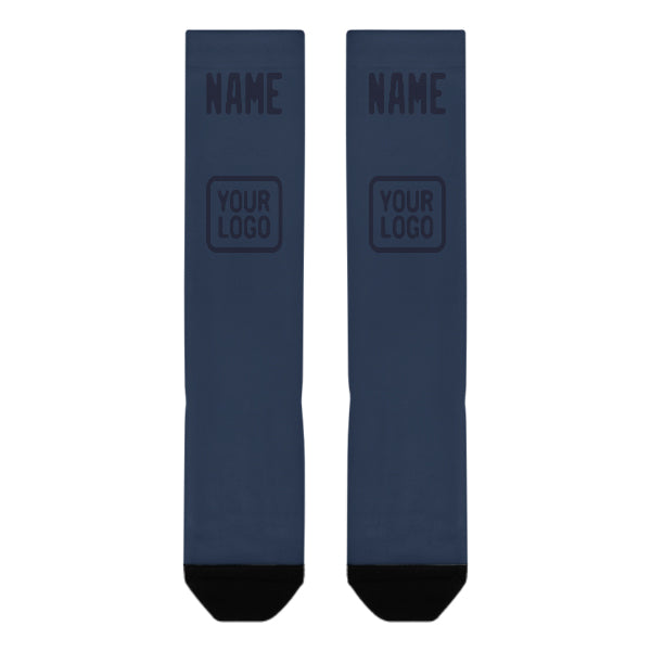 Custom Blue Navy Knee-High Sock