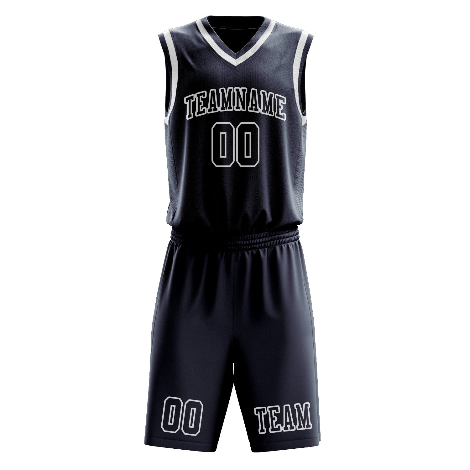 Custom Blue Blue Basketball Set