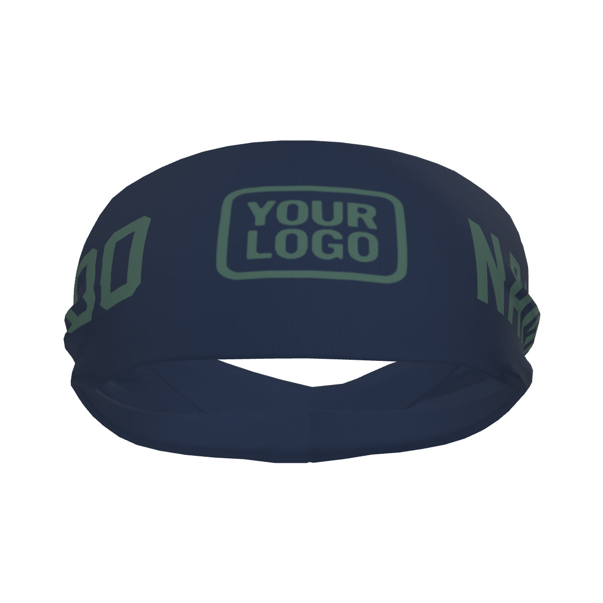 Custom Blue Blue Green Sports headband