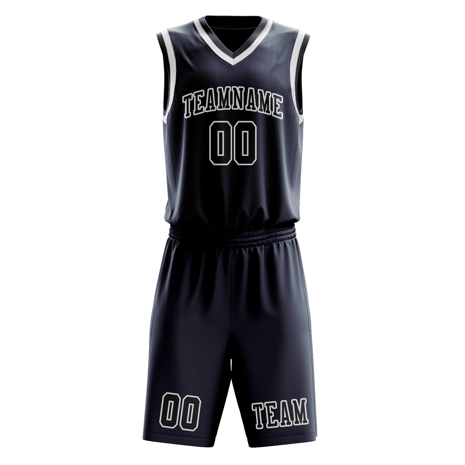 Custom Blue Navy Basketball Set