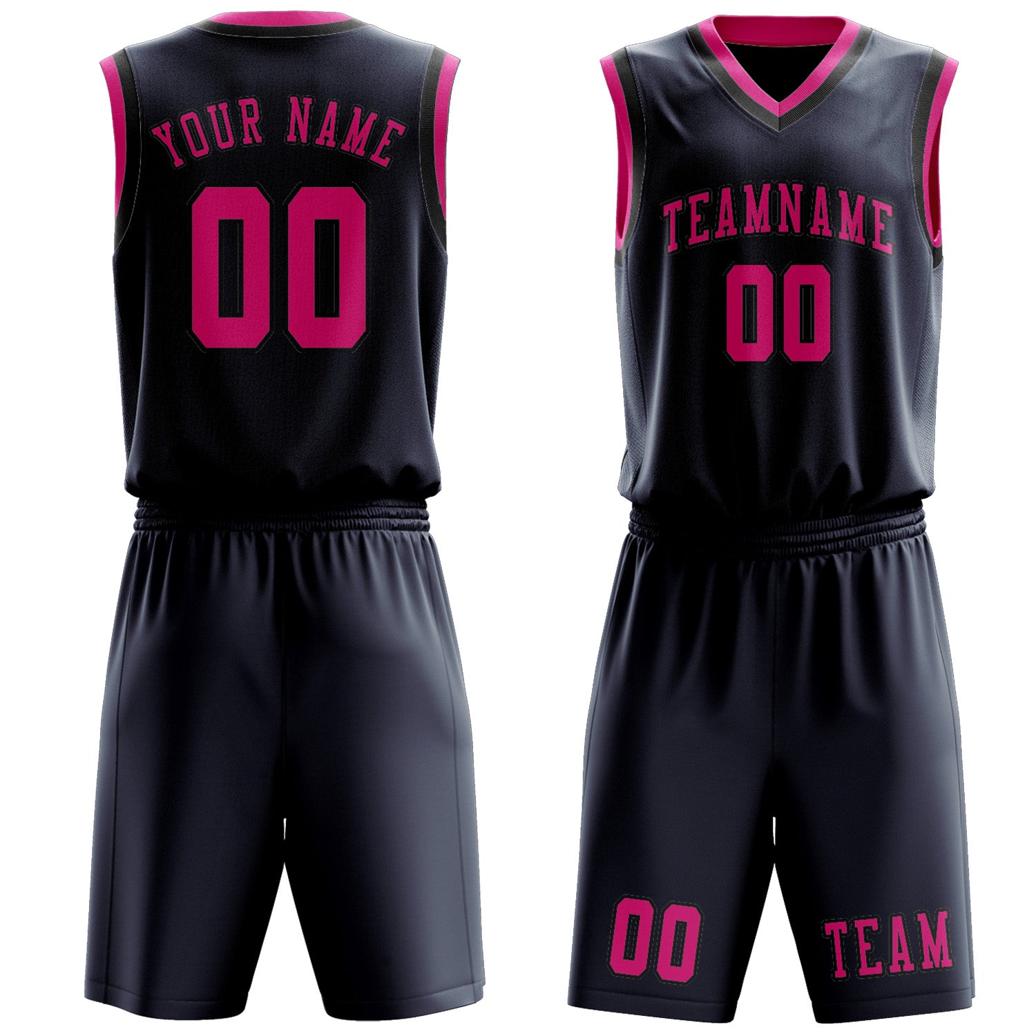 Custom Blue Pink Basketball Set