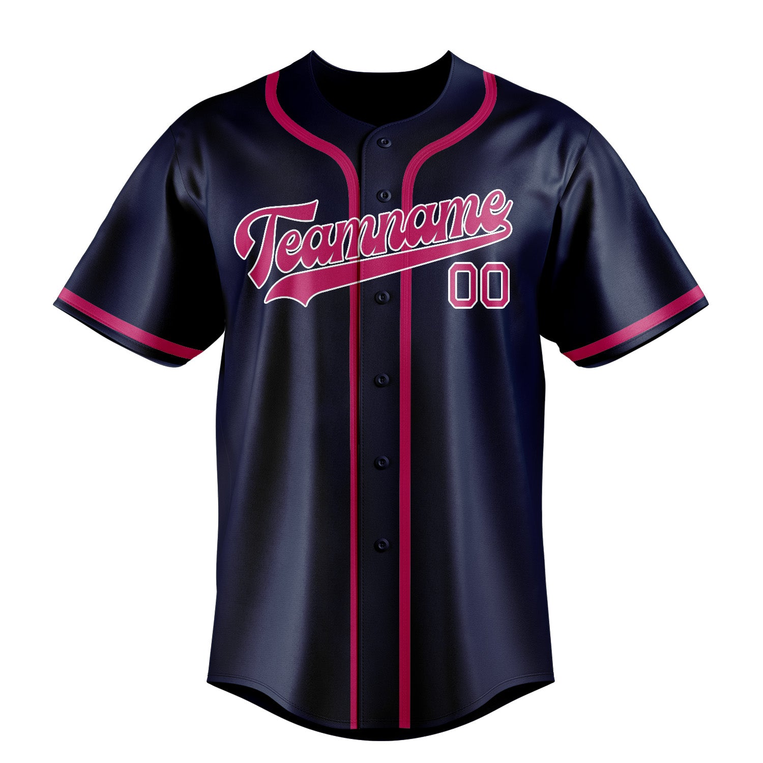 Custom Blue Pink Baseball Jersey