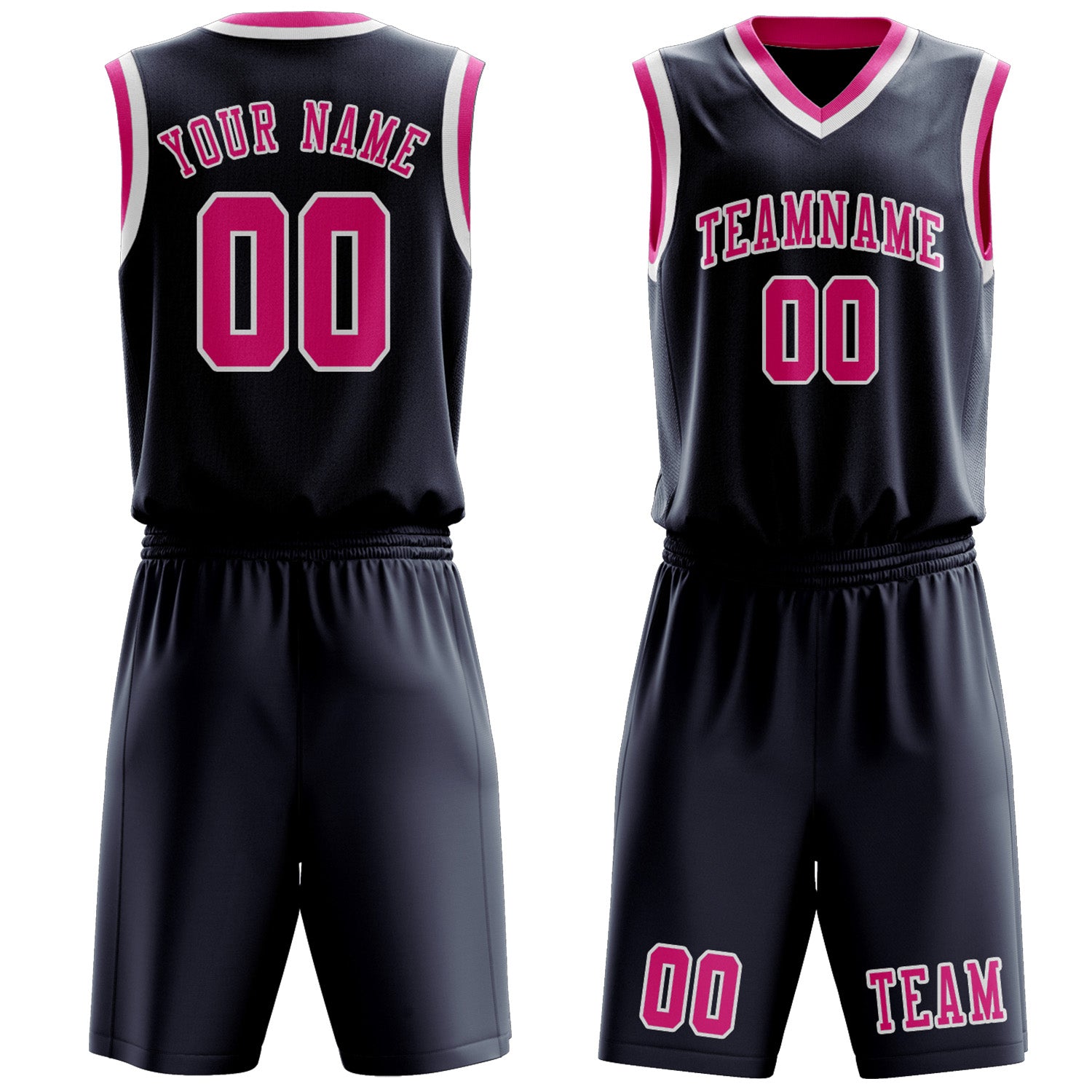 Custom Blue Pink Basketball Set