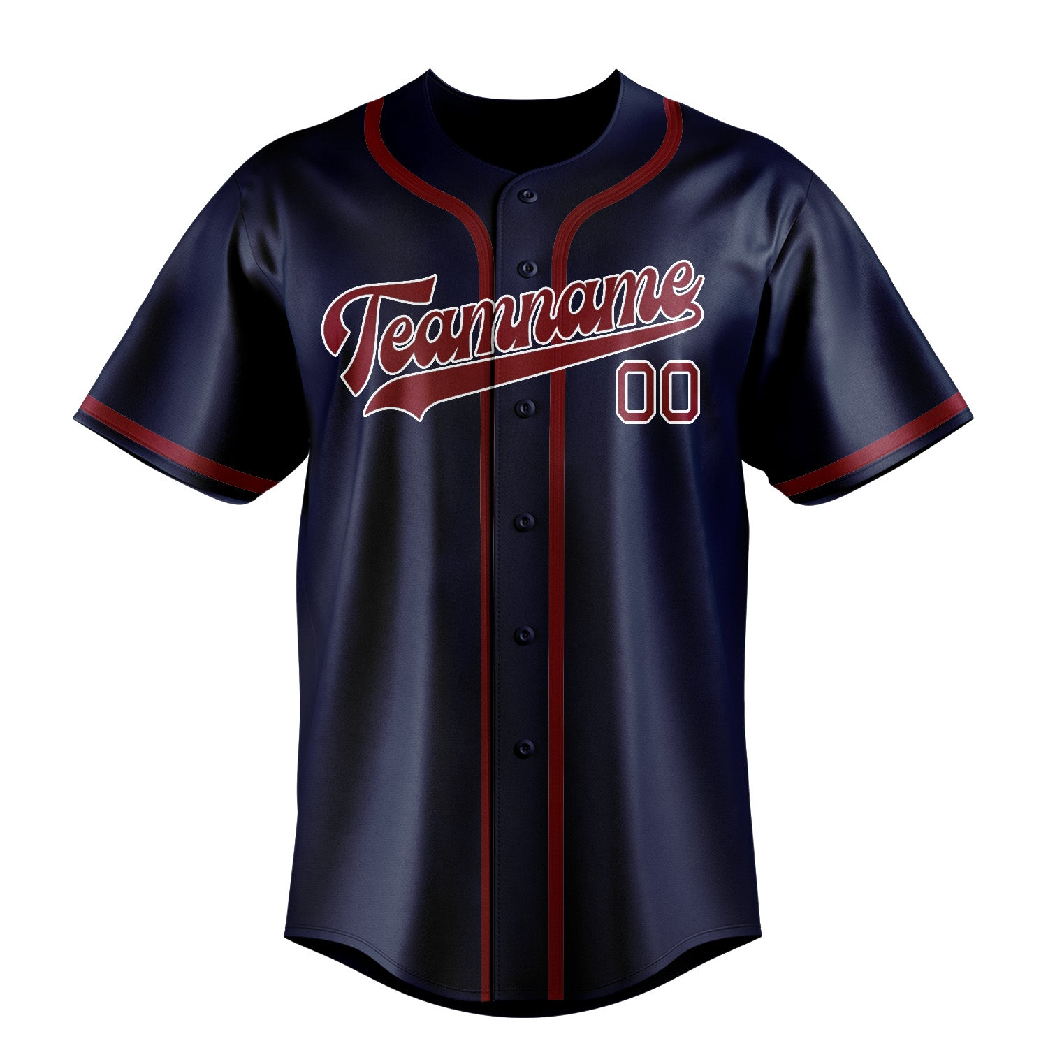 Custom Blue Crimson Red Baseball Jersey