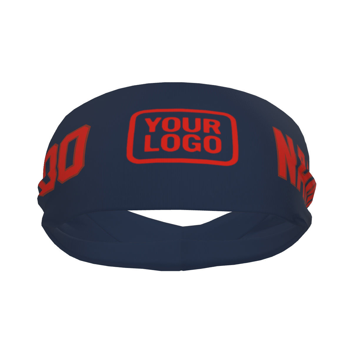 Custom Blue Orange Red Sports headband