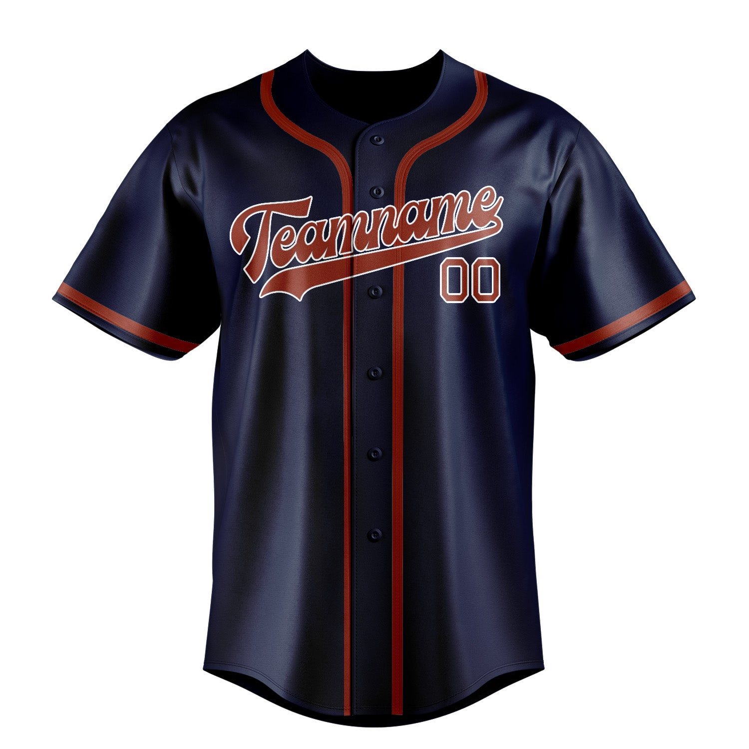 Custom Blue Coral Red Baseball Jersey