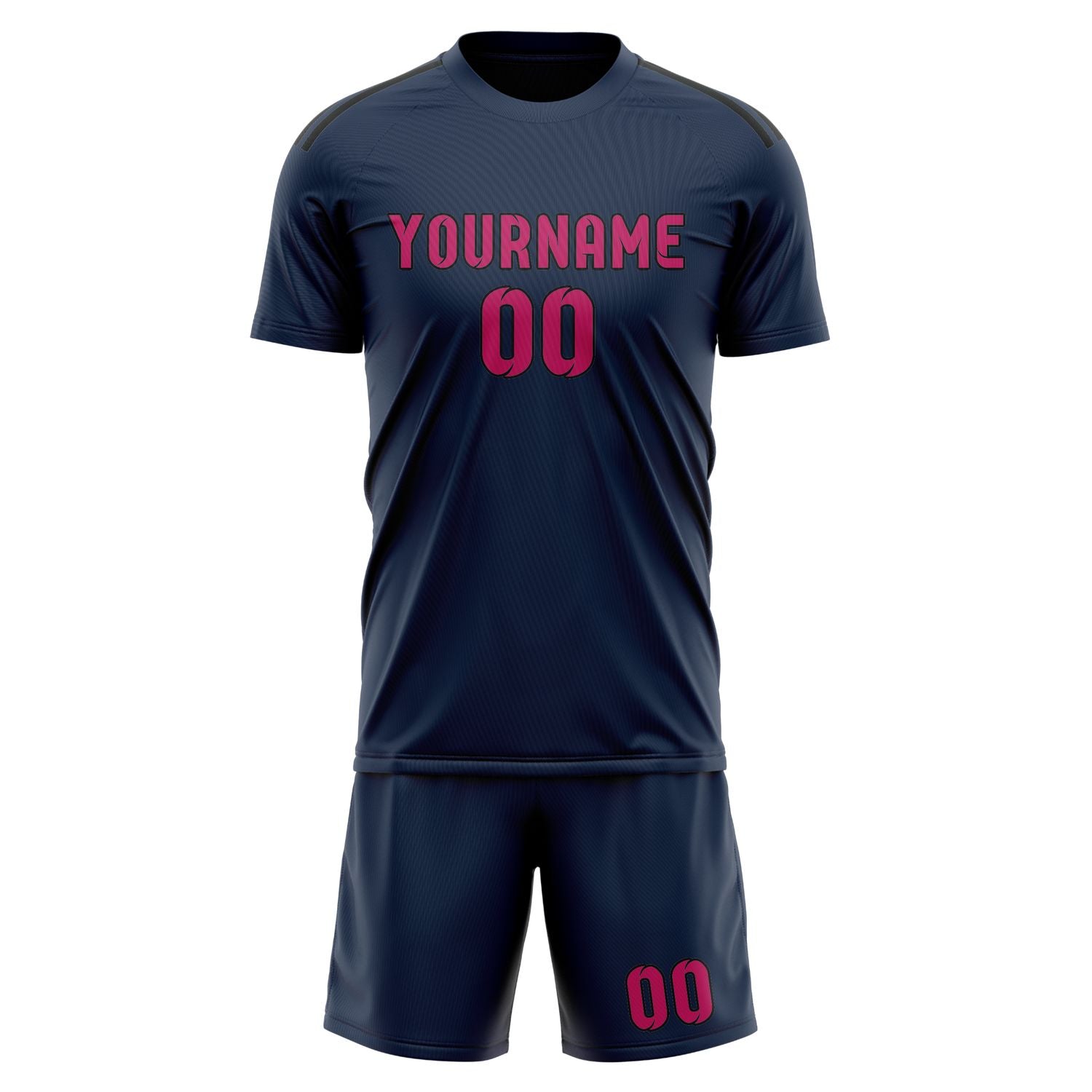 Custom Blue Pink Soccer Set