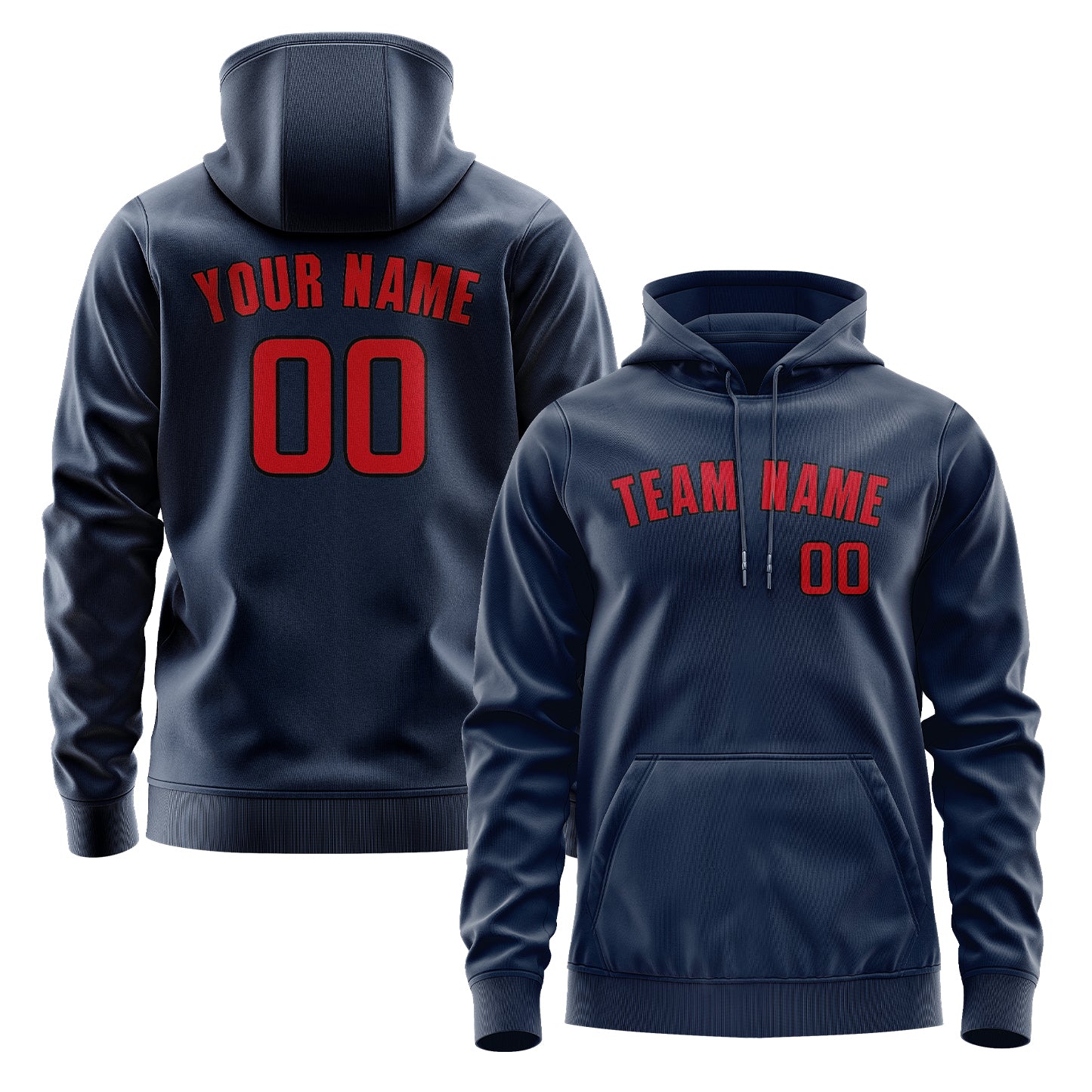 Custom Blue Red Hoodie