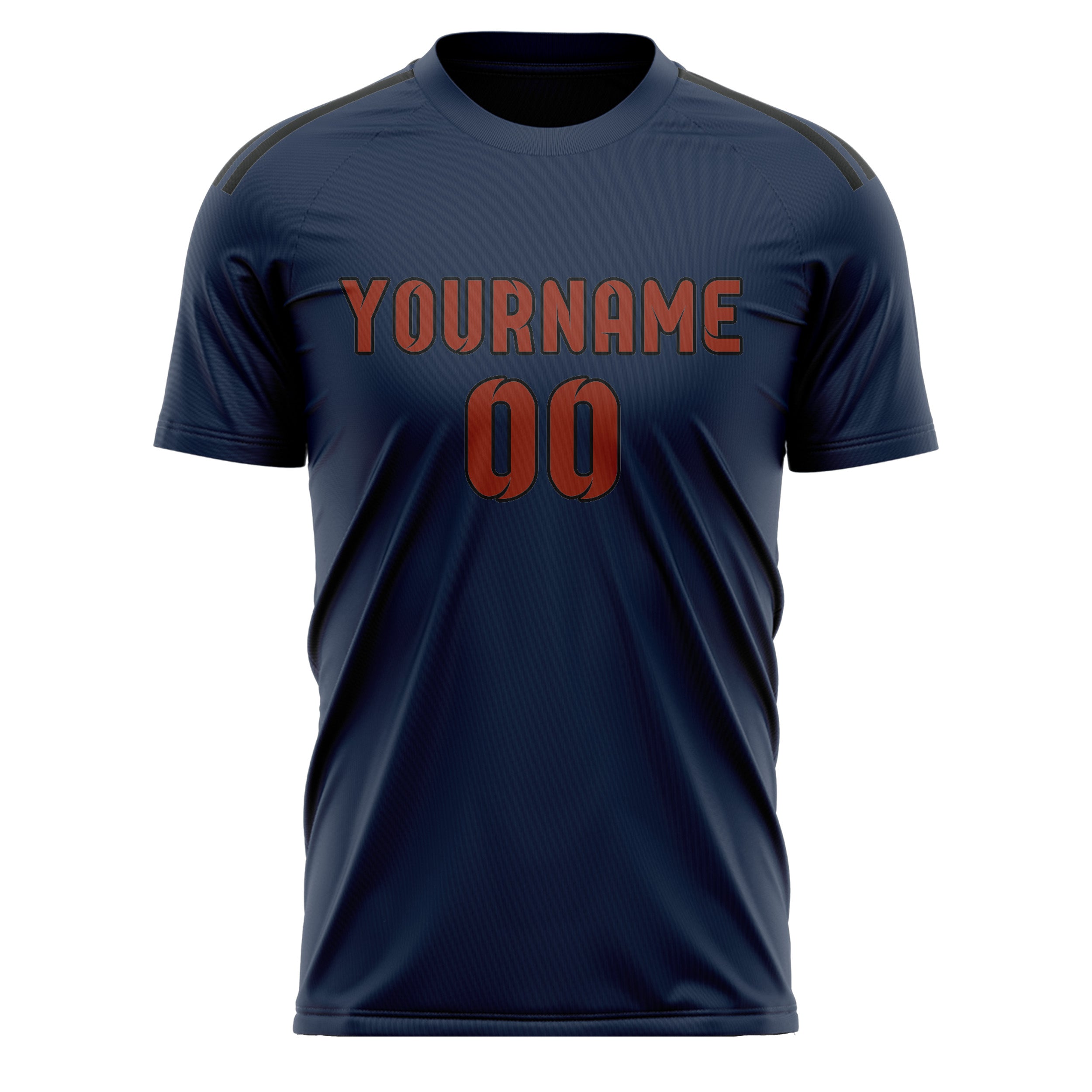 Custom Blue Coral Red Soccer Jersey