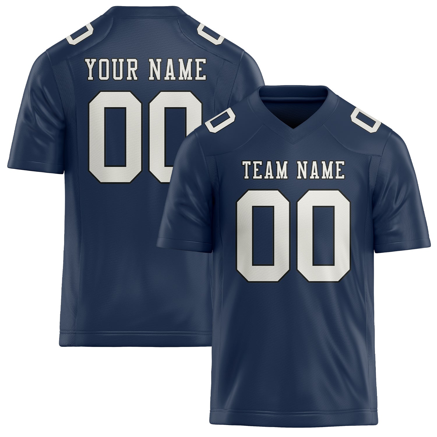 Custom Blue White Football Jersey