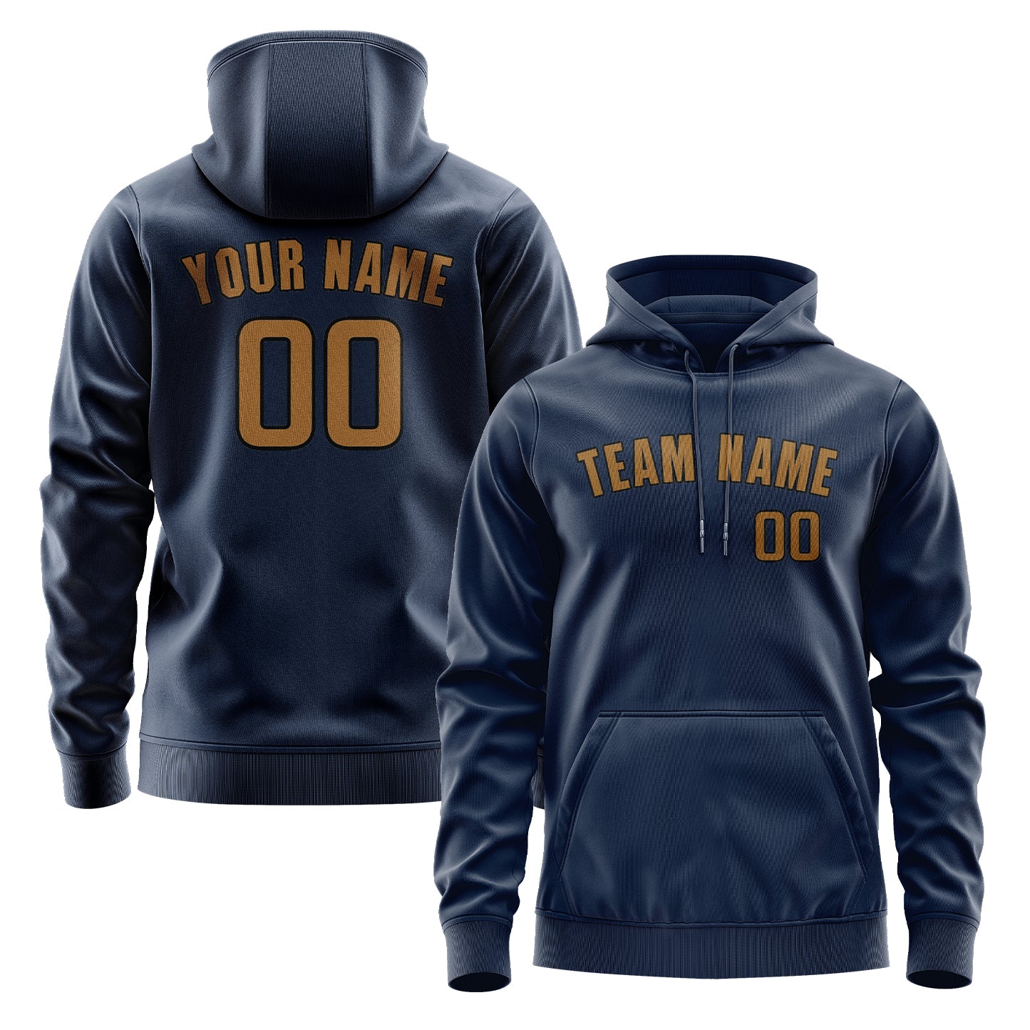 Custom Blue Khaki Hoodie