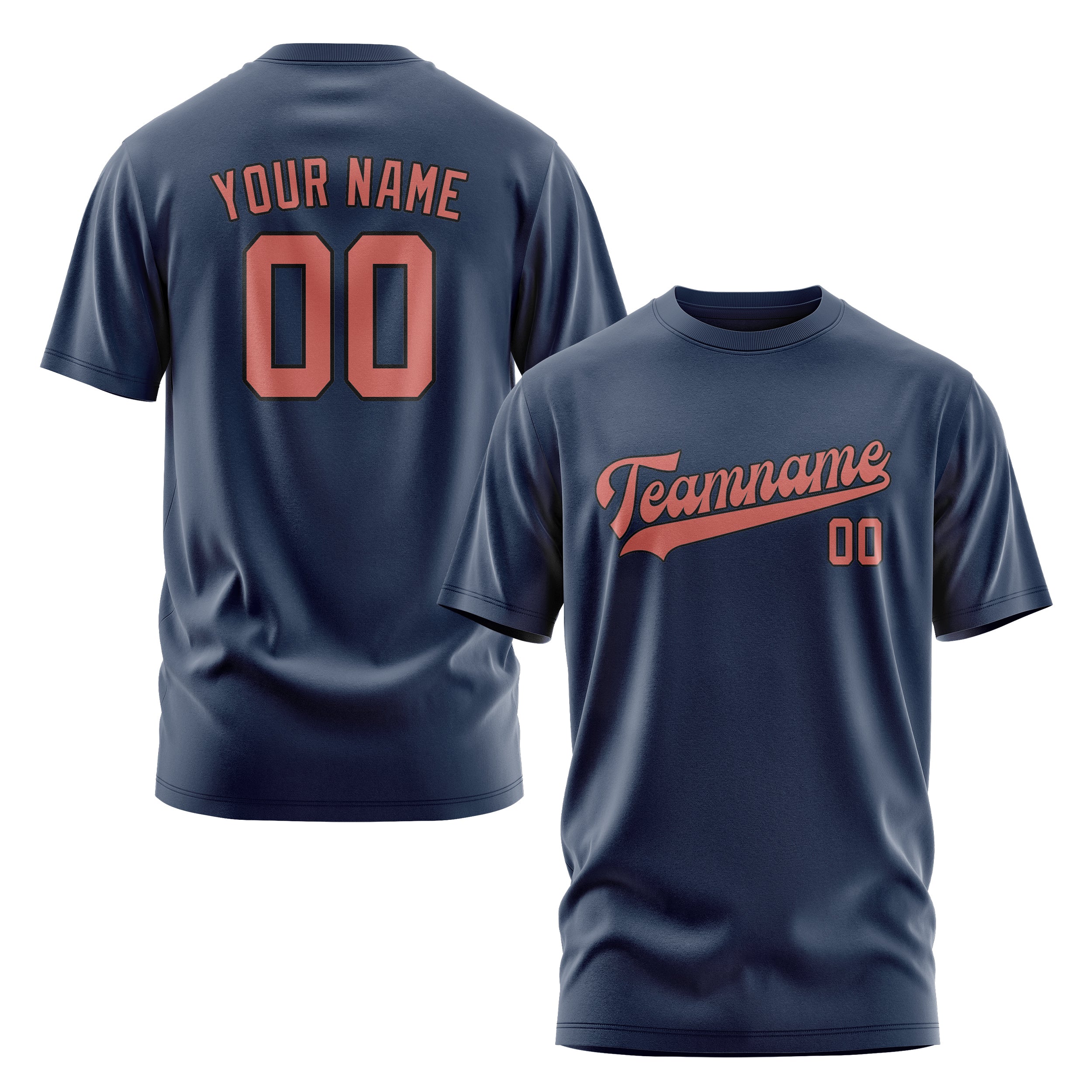 Custom Blue Copper Rose T-Shirt