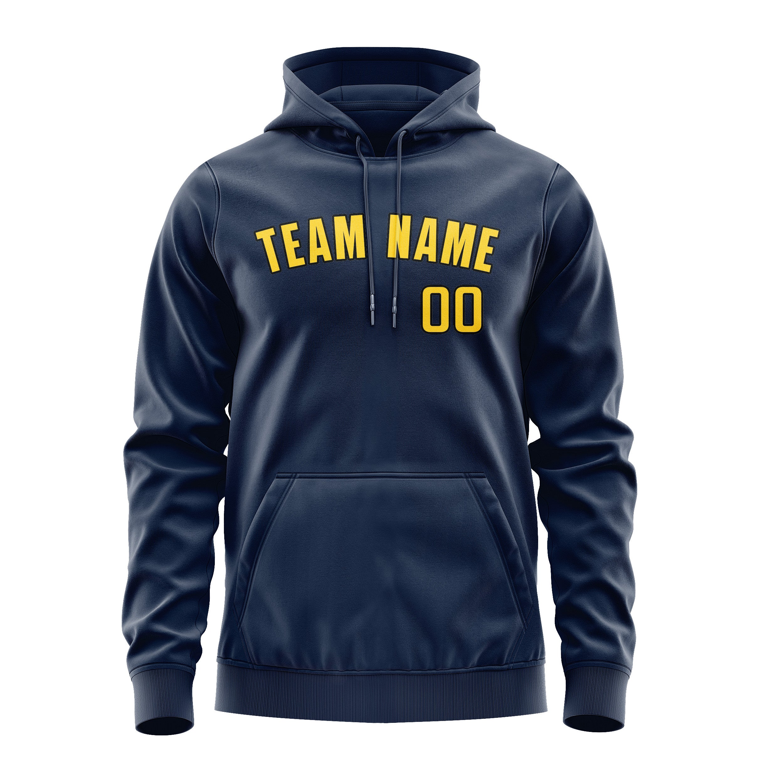 Custom Blue Gold Hoodie