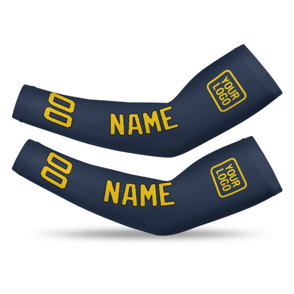Custom Blue Gold Arm Sleeve
