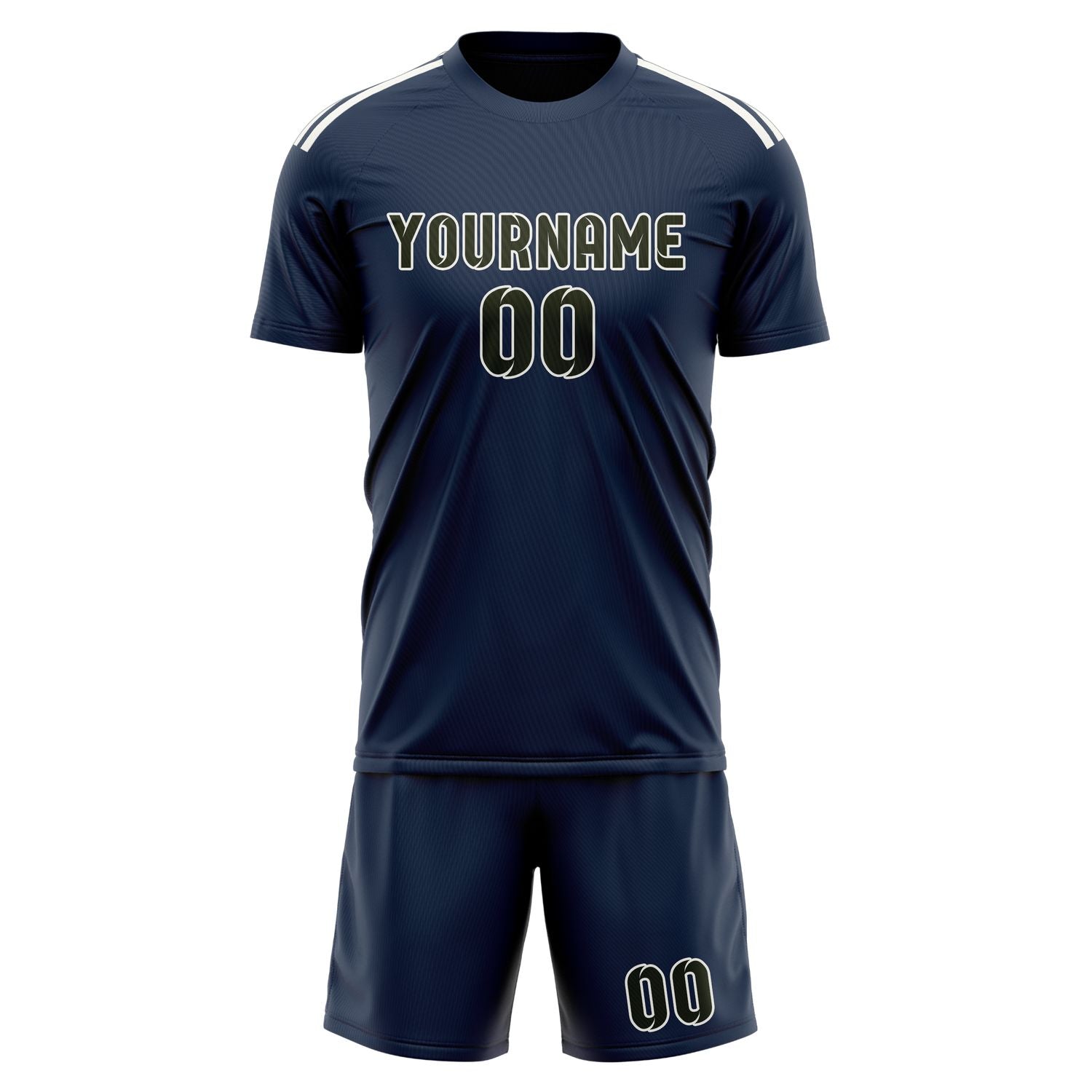 Custom Blue Olive Soccer Set