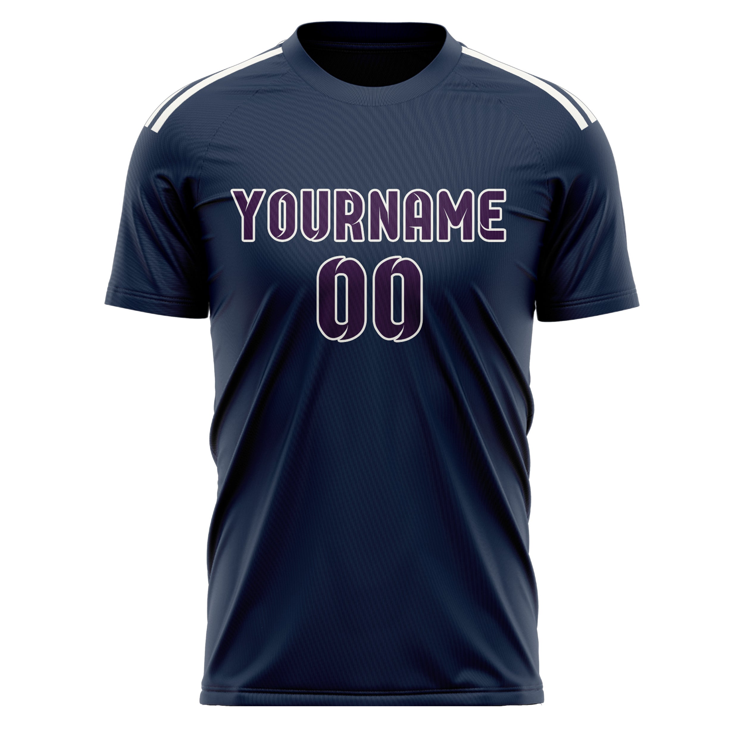 Custom Blue Purple Soccer Jersey
