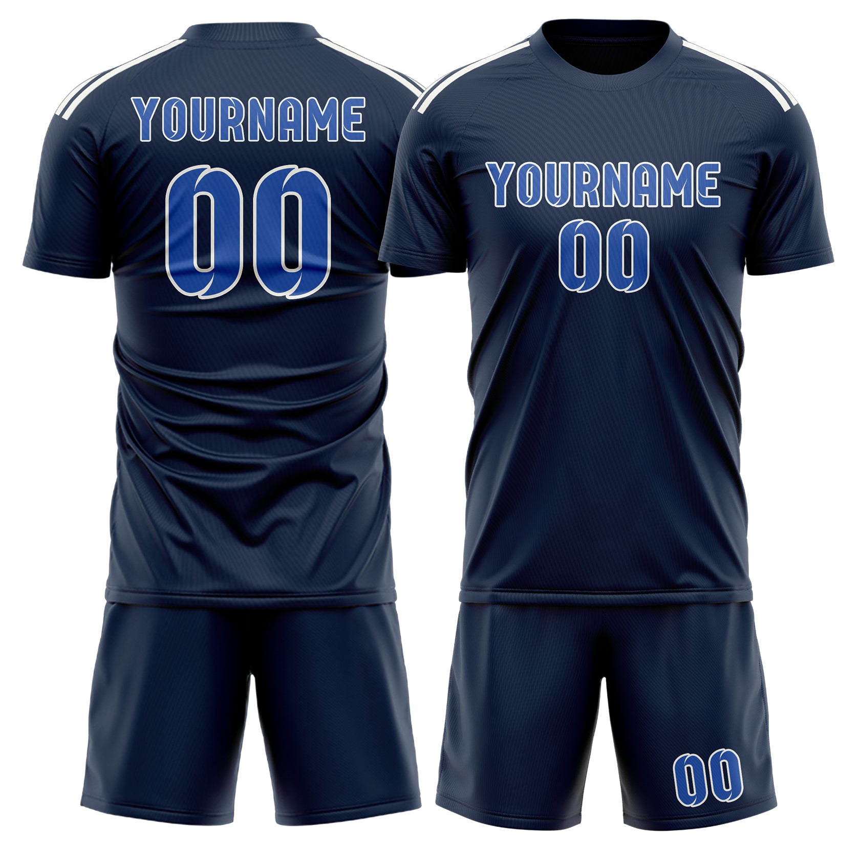 Custom Blue Sky Blue Soccer Set