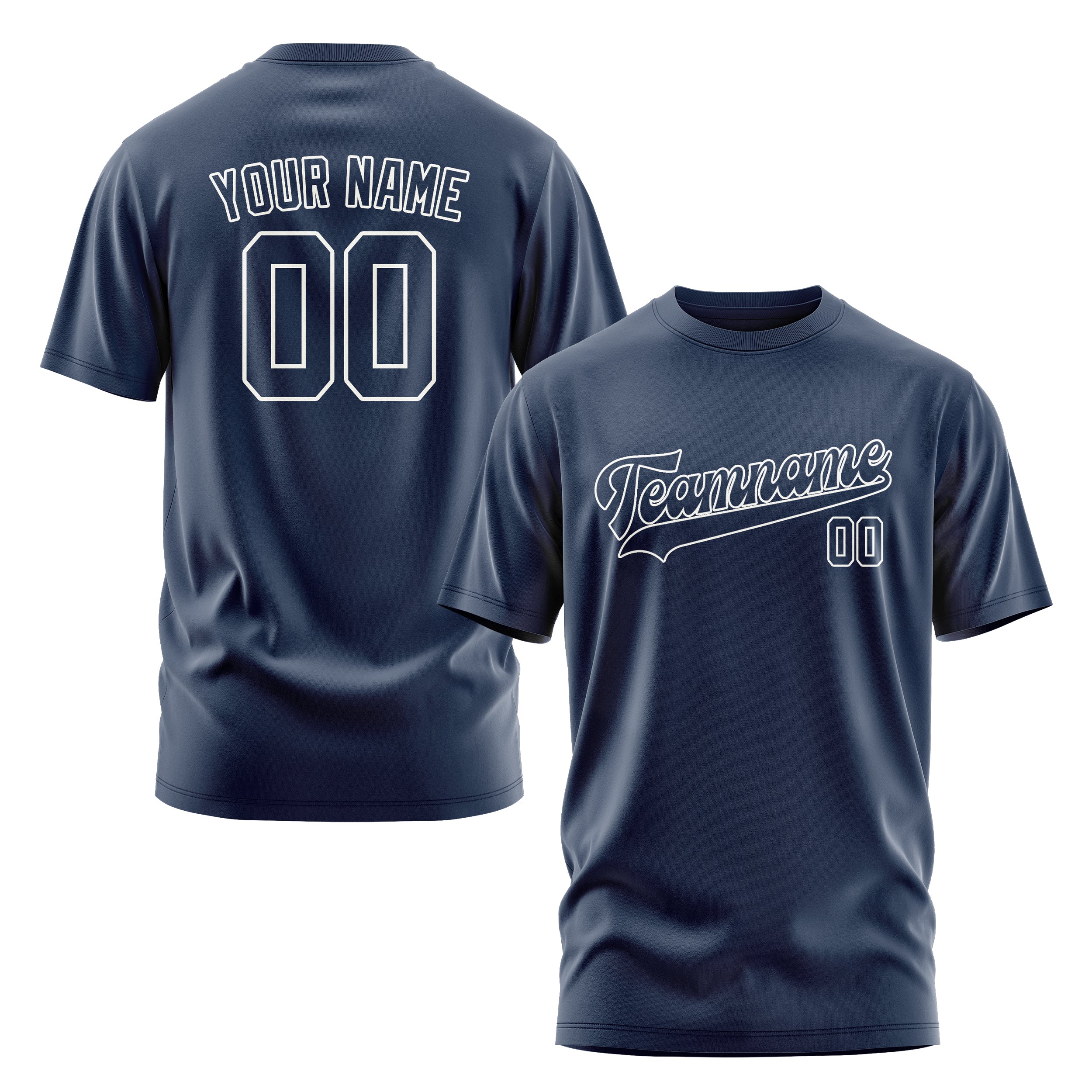 Custom Blue Blue T-Shirt