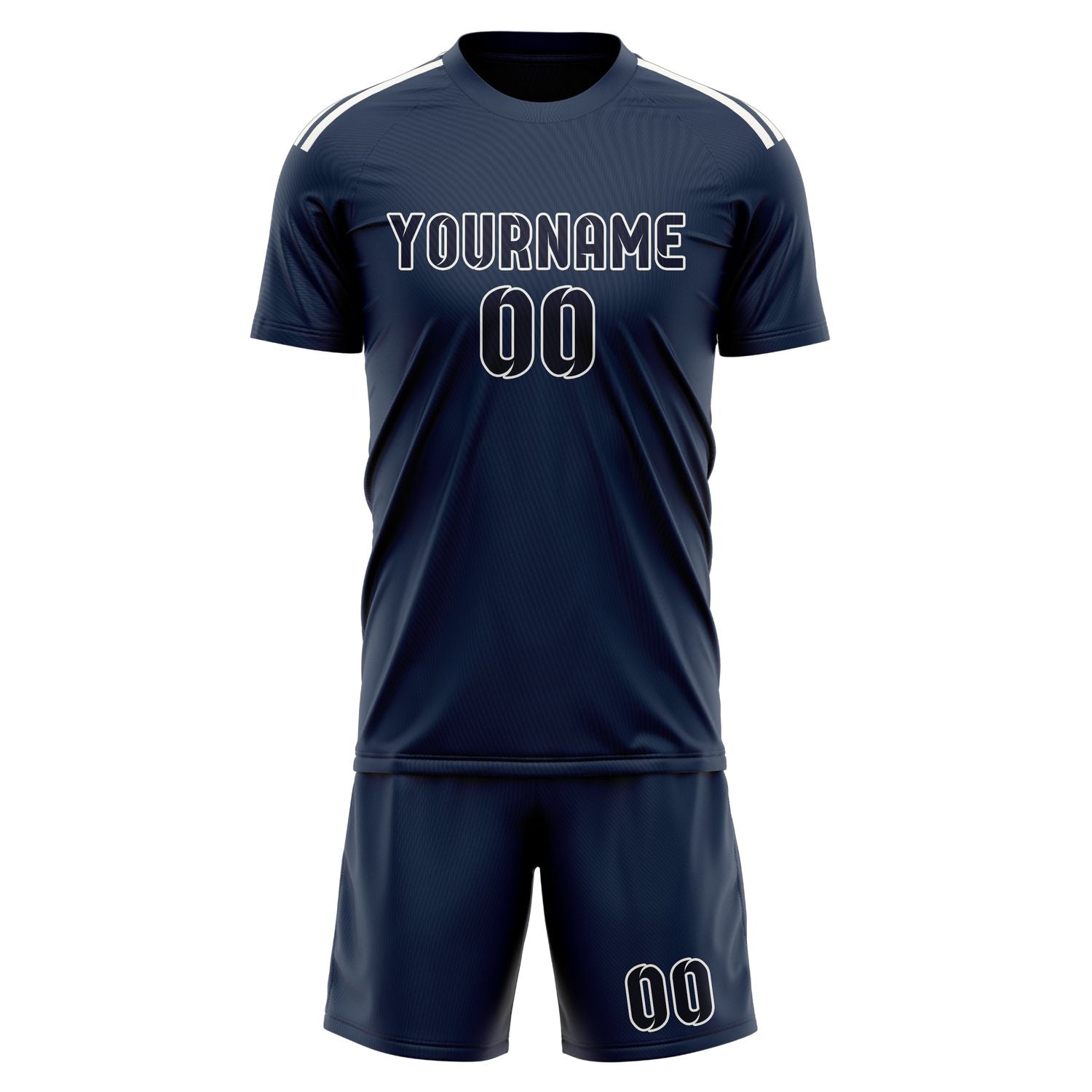 Custom Blue Navy Soccer Set