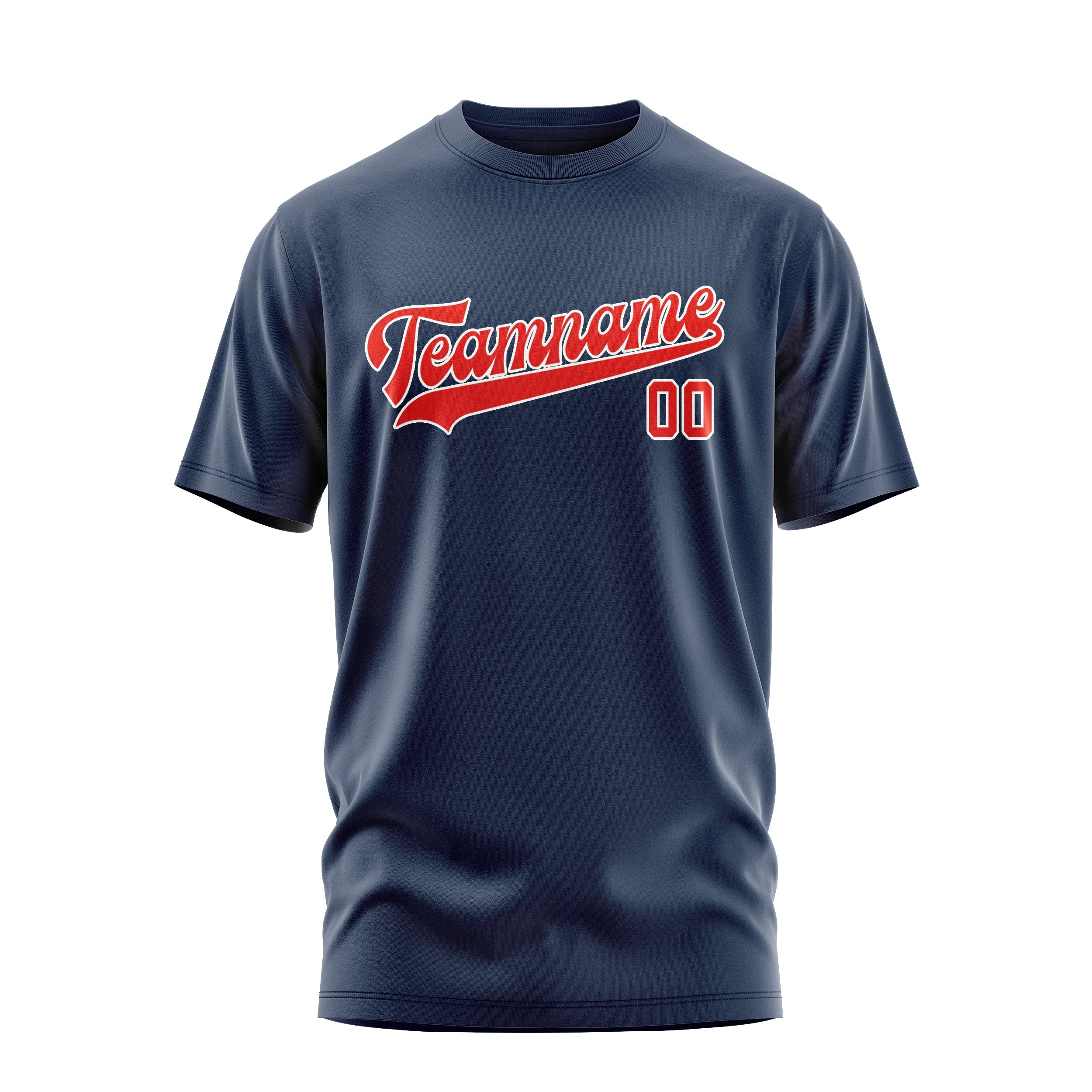 Custom Blue Orange Red T-Shirt