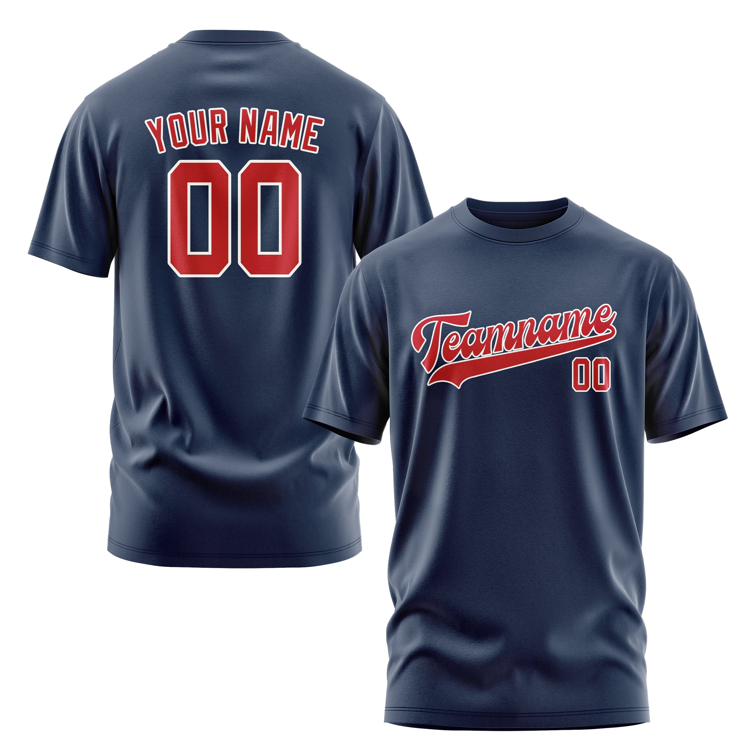 Custom Blue Red T-Shirt