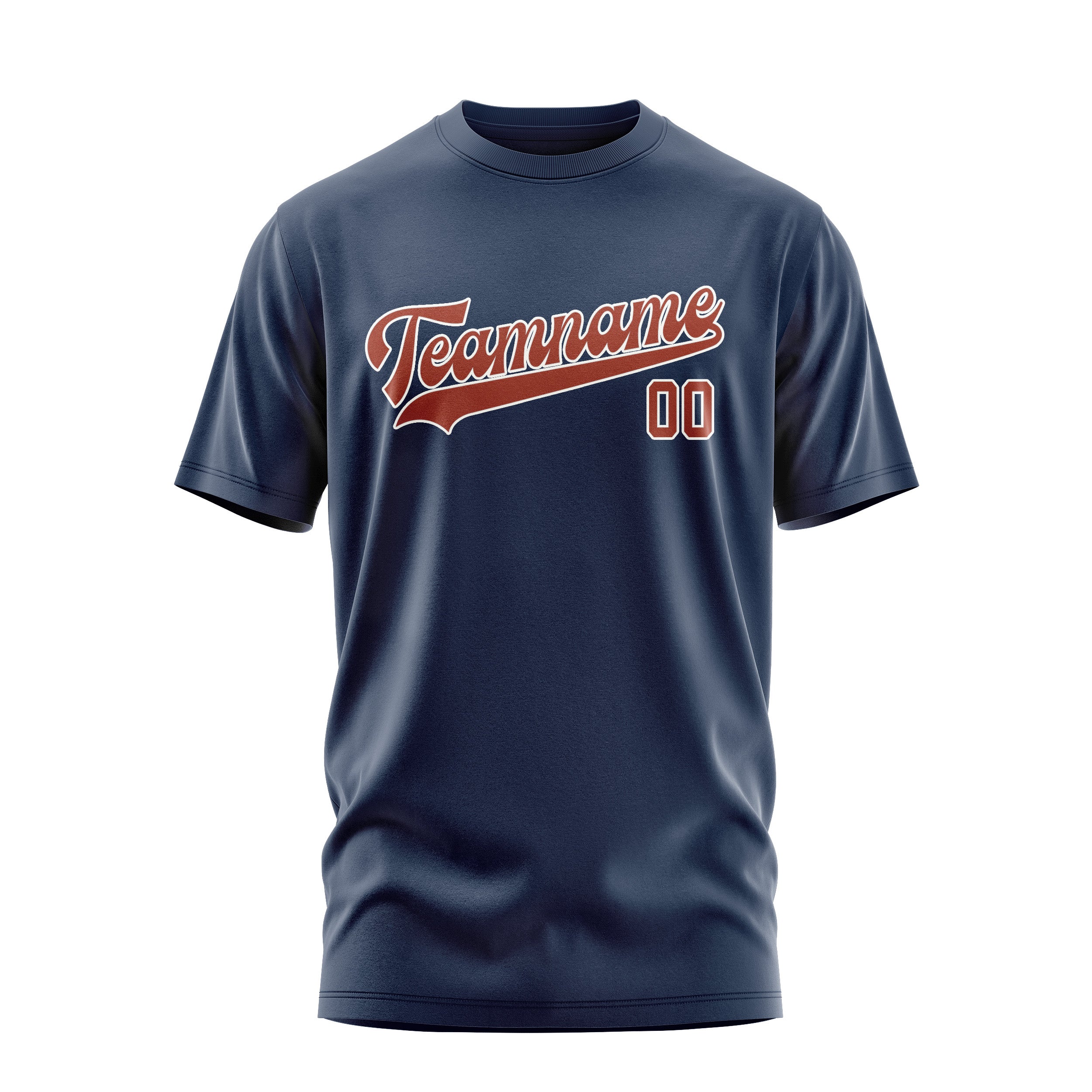 Custom Blue Coral Red T-Shirt