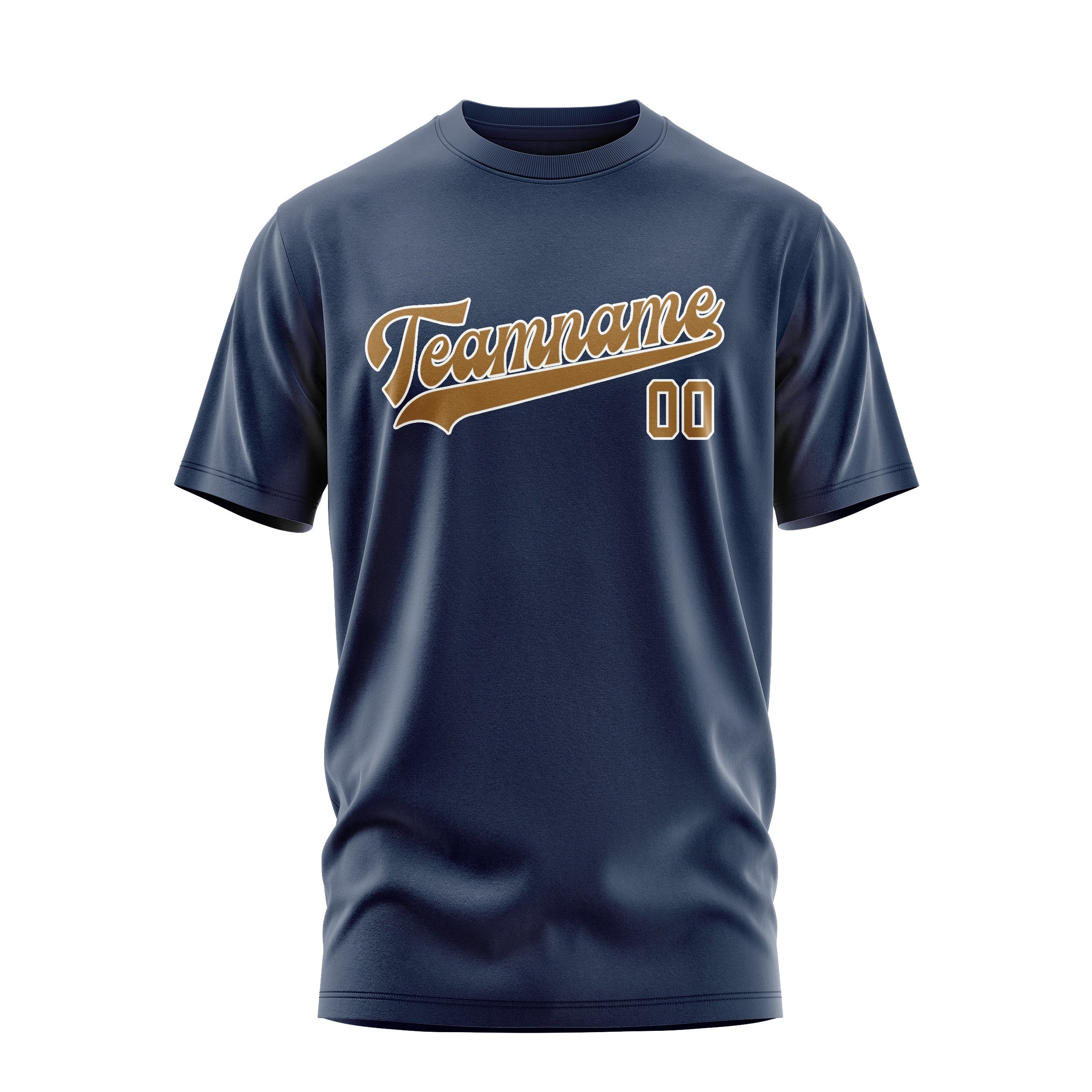 Custom Blue Khaki T-Shirt