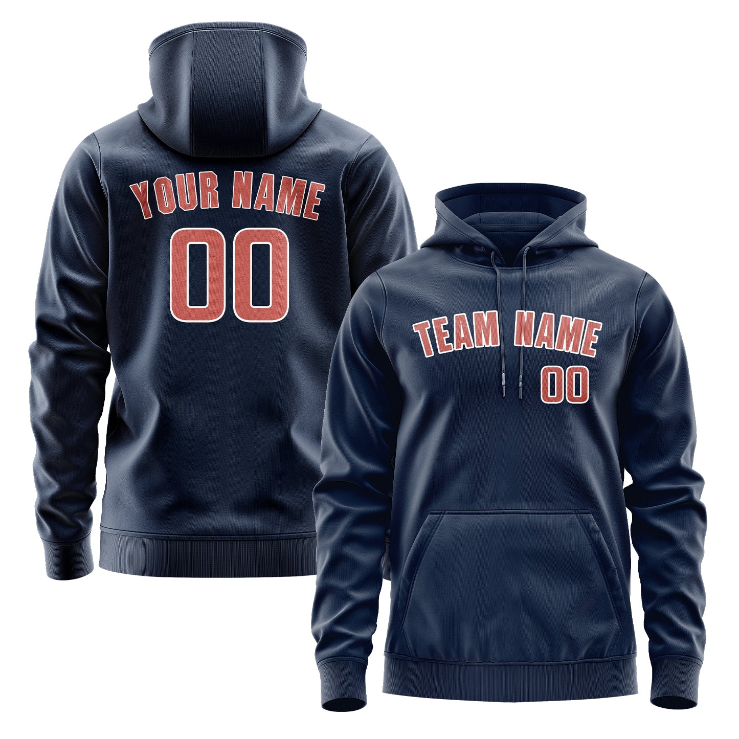 Custom Blue Copper Rose Hoodie