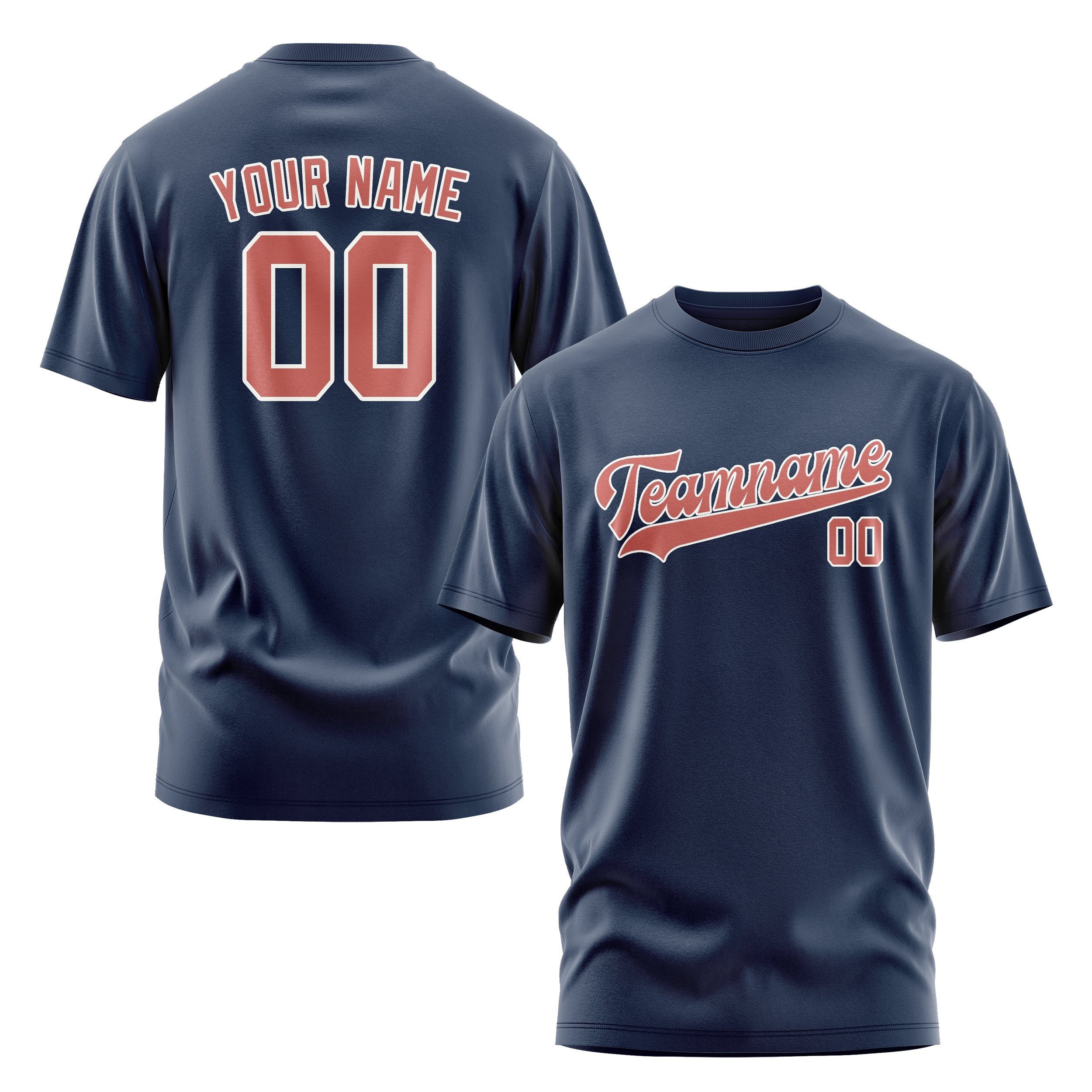 Custom Blue Copper Rose T-Shirt