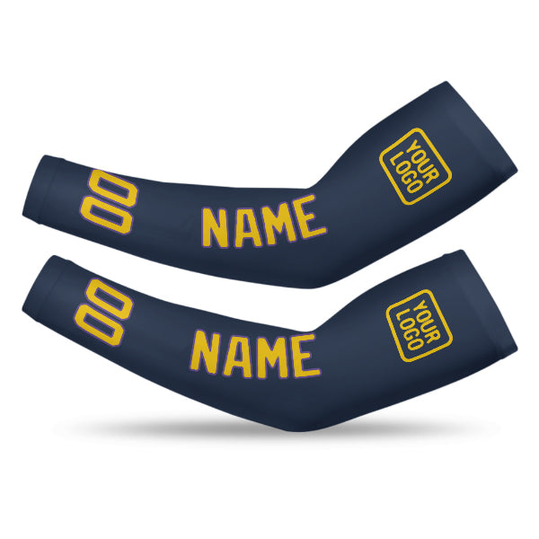 Custom Blue Gold Arm Sleeve