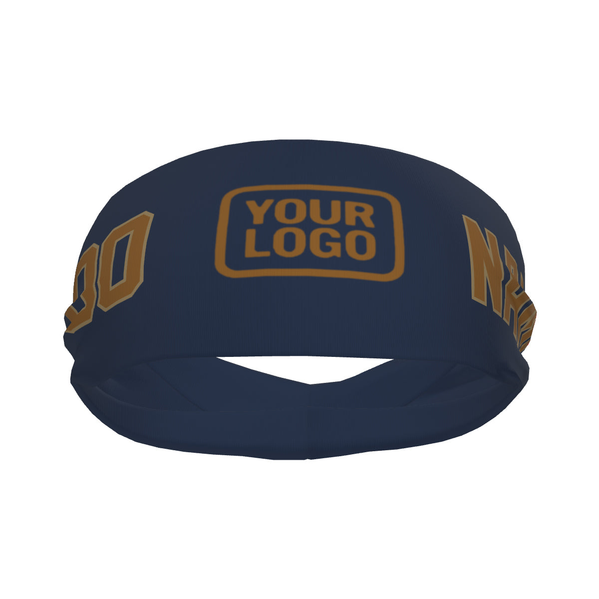 Custom Blue Khaki Sports headband