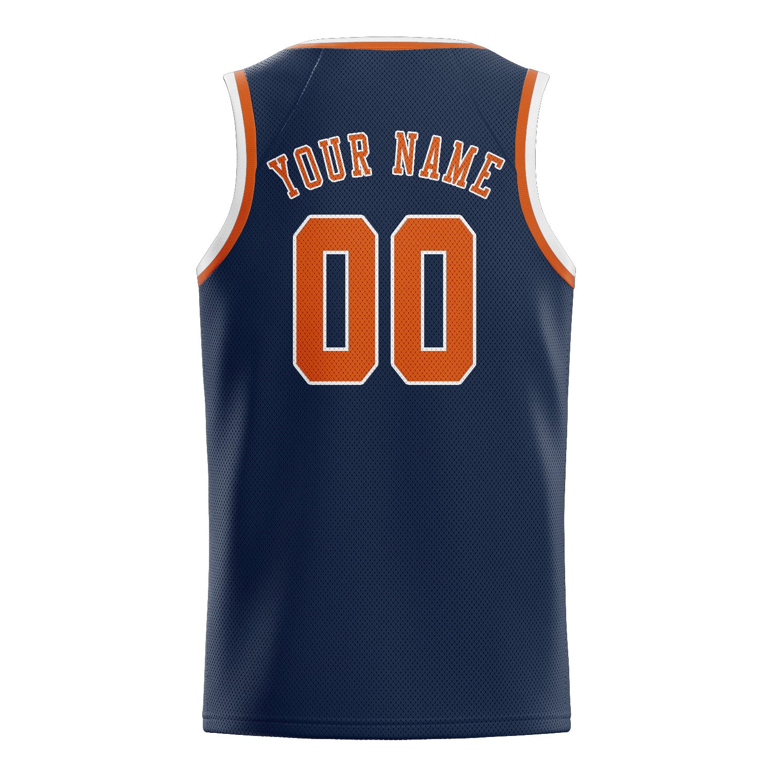 Custom Blue Orange Basketball Jersey