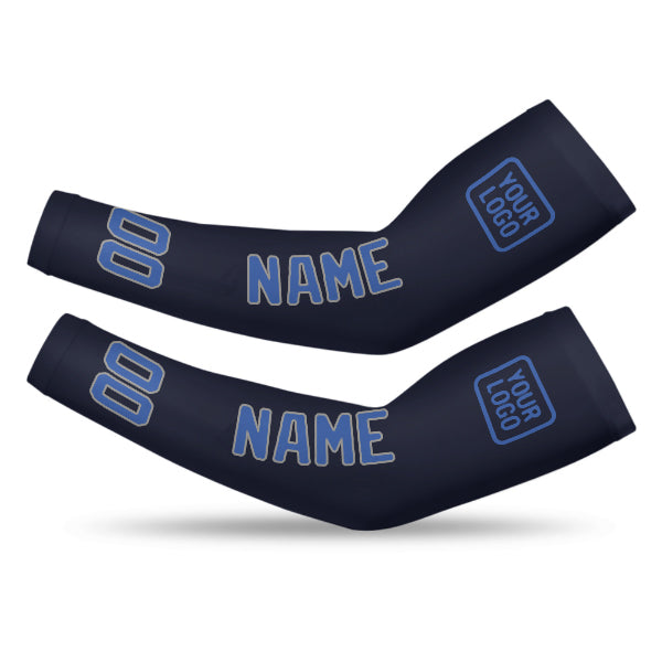 Custom Navy Sky Blue Arm Sleeve
