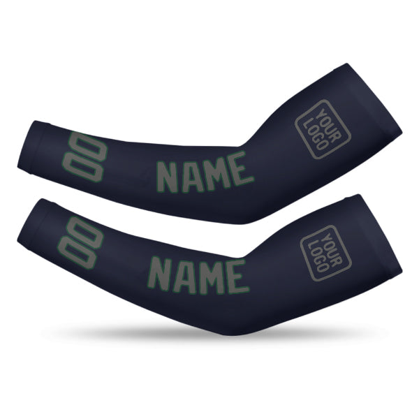 Custom Navy Dark Grey Arm Sleeve