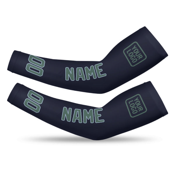 Custom Navy Blue Green Arm Sleeve